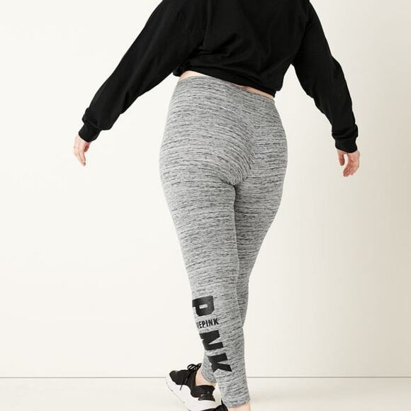 Victoria's Secret Pink High Waist Full Length V Winter Legging Gray NWT SZ M - Picture 5 of 6